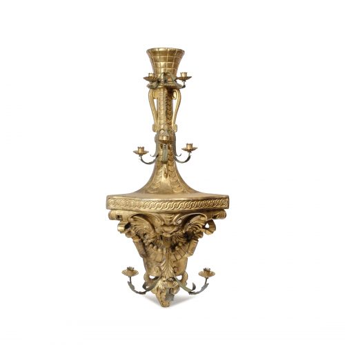 Paar Wand-Eck-Leuchter um 1870 