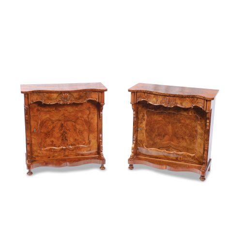 Paar Konsolschränkchen Ostdeutschland Gründerzeit um 1870