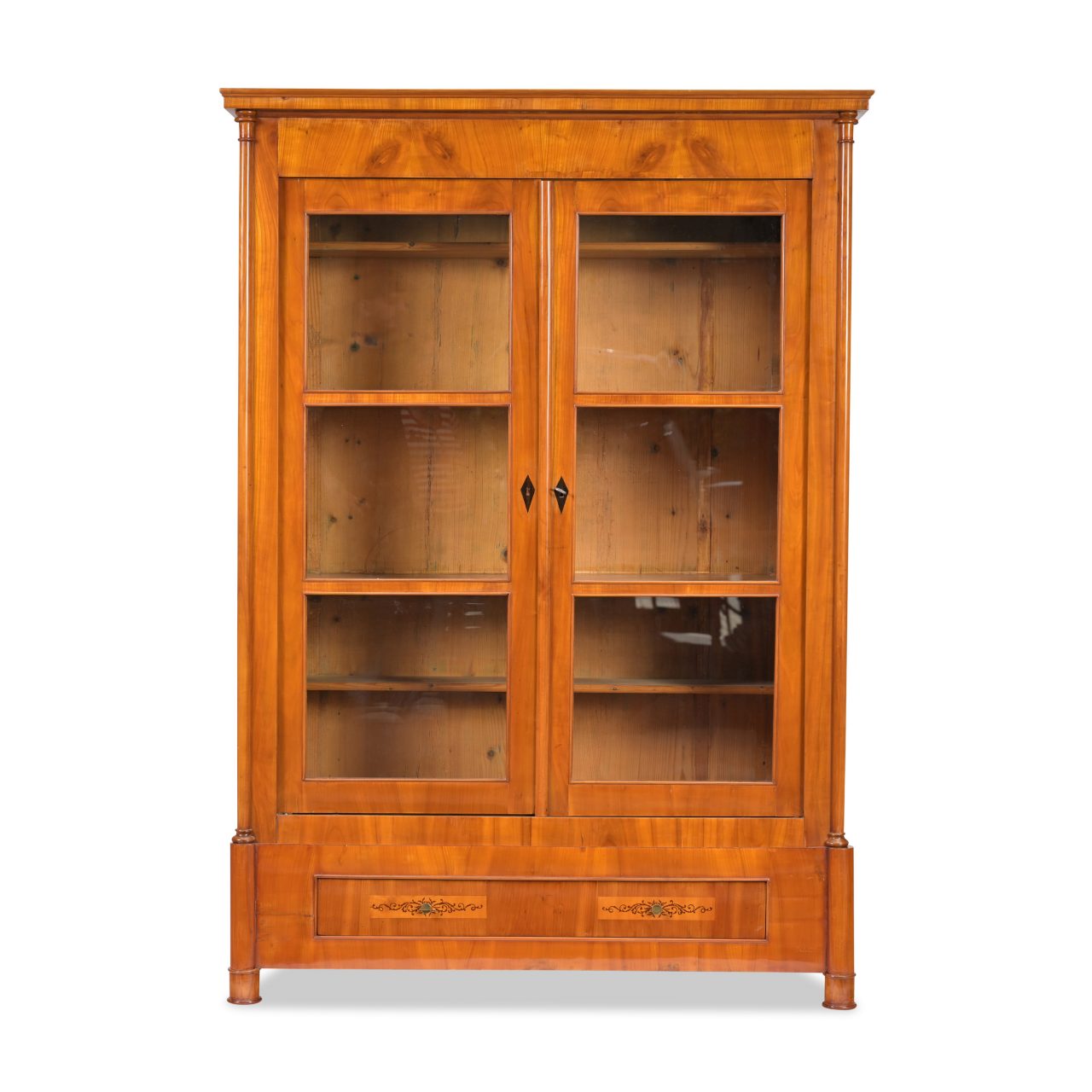 Biedermeier Vitrinenschrank Süddeutschland um 1800