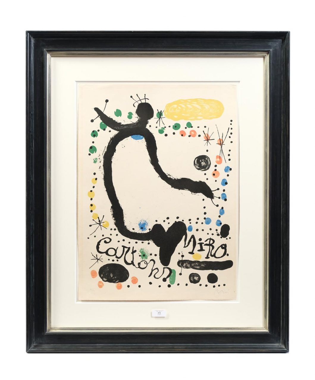 Joan Miró 1893 - 1983 Original Lithographie zur Ausstellung "Miro Carones", 1965 Galerie Maeght, Paris 