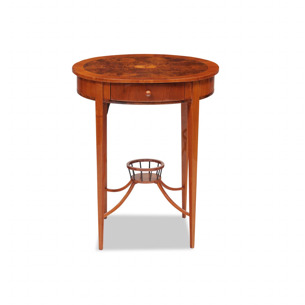 antiker Beistelltisch, antiker Nähtisch Biedermeier